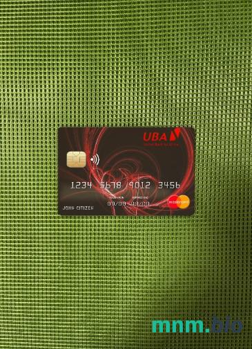 Burkina Faso United bank dla Afryki wygląd zdjęcia mastercard skan PSD + zdjęcie